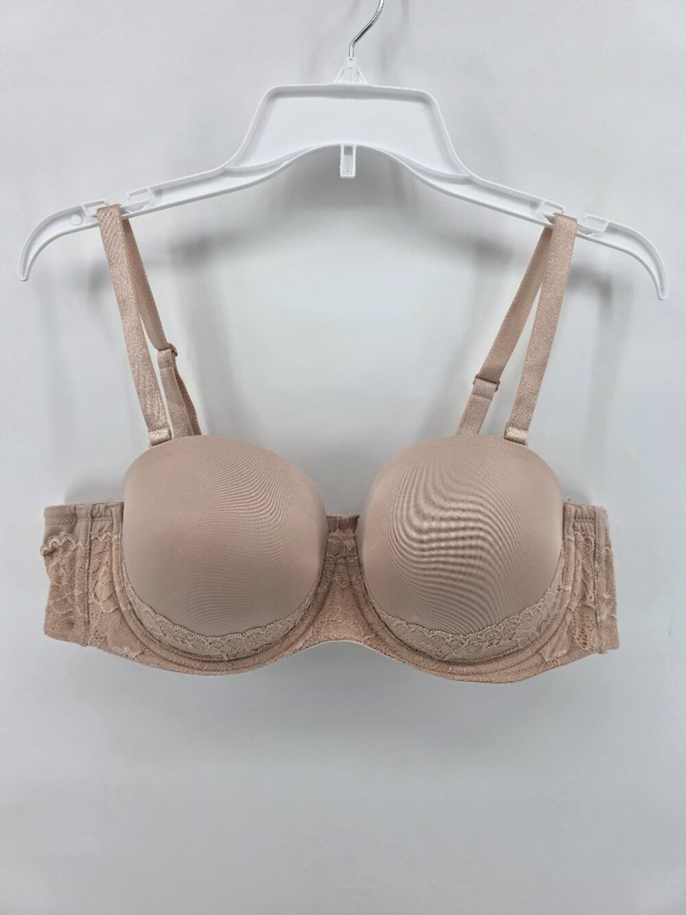 Torrid Curve Nude Lace Push-Up Bra – Size 42B – Removable Straps Like New